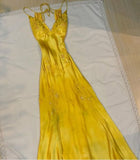 Apple Green Mermaid Long Prom Dresses Appliques Satin Evening HZ0307