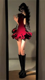 Burgundy Prom Dresses Sleeveless Mini Party Dress Short Graduation Dress Cocktail HZ0307