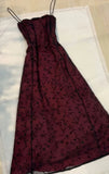 Classic Burgundy Slim Long Prom Dresses Sequined Lace Evening Party HZ0307