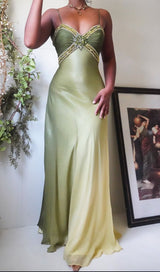 Luxury Beaded Spaghetti Straps Evening Prom Dresses Sheath Graduation HZ0307 - Custom Size / As Photo