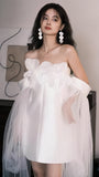 Multi Styles White Floral Wedding Dresses Beach Party HZ0307