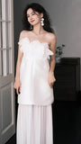 Multi Styles White Floral Wedding Dresses Beach Party HZ0307