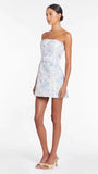 Strapless Floral Short Homecoming Dresses With Zipper Back, HZ0307