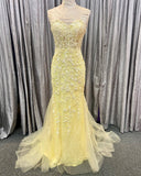Sweet Hot Pink Lace Mermaid Long Prom HZ0307