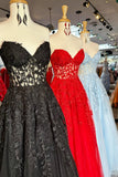 Sweetheart Lace A-line Long Prom HZ0307