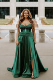 Sweetheart Burgundy Keyhole A-lin Long Prom HZ0307
